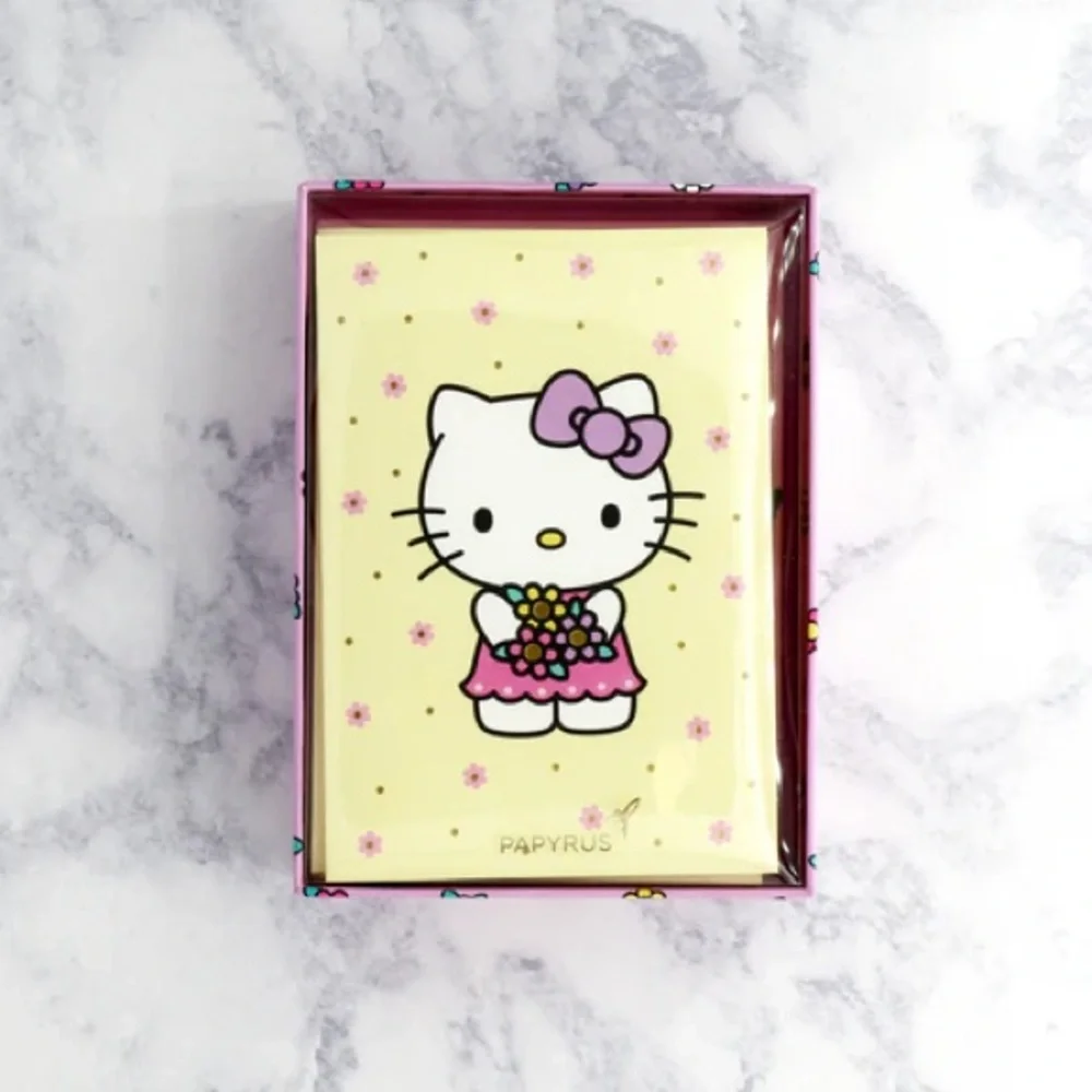 🆕Papyrus-Hello Kitty Stationery Set, 12 Count